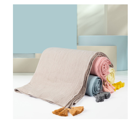 Φυσικός πράσινος Crepe το ύφασμα 180GSM 145X120 γάζας τρία στρώματα