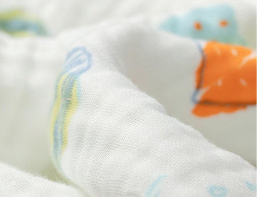 Ύφασμα γάζας Swaddle ινών Untwisted για τα νεογέννητα περικαλύμματα αναπνεύσιμα