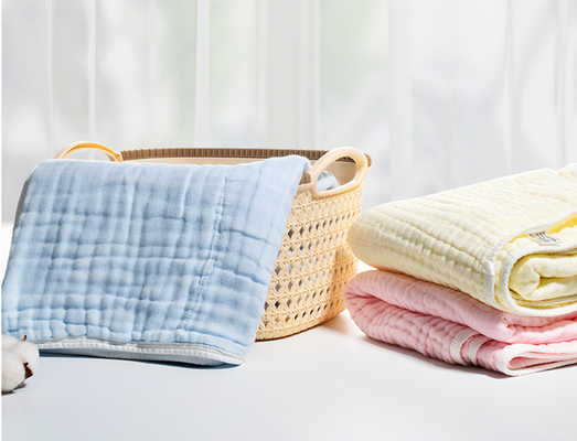 Ύφασμα γάζας Swaddle ινών Untwisted για τα νεογέννητα περικαλύμματα αναπνεύσιμα