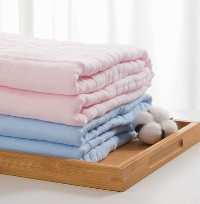 Υγιές ύφασμα γάζας Swaddle νημάτων της δεκαετίας του '40 βαμβακιού 100% τρία στρώματα