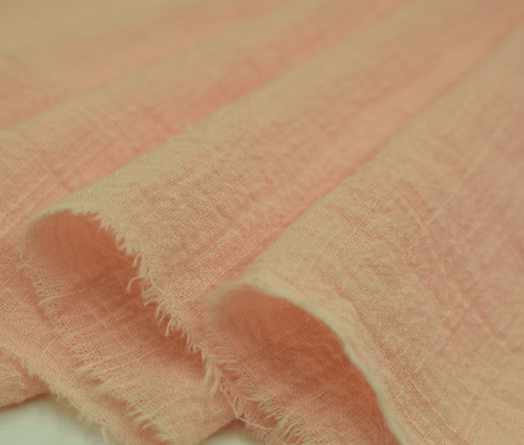 Περιβαλλοντικό Muslin 110GSM γενικό ύφασμα γάζας υφάσματος πορτοκαλί