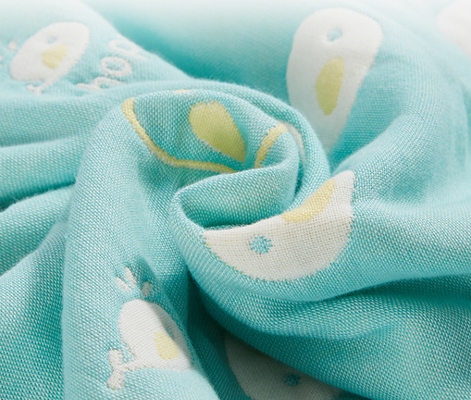 Crepe η κτενισμένη Jacquard βαμβακιού υλική άνετη ισχυρή απορρόφηση νερού