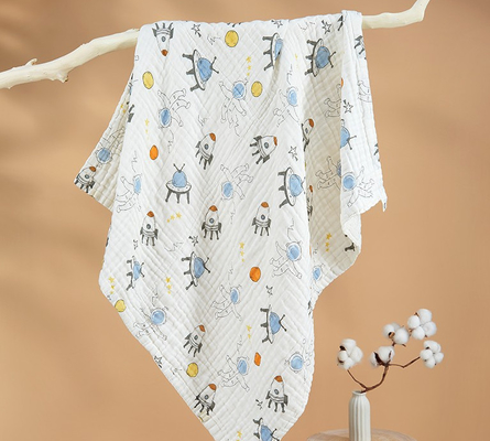 Έξι Crinkle βαμβακιού γάζας υφάσματος 250GSM μαζικού στρώματα υφάσματος γάζας