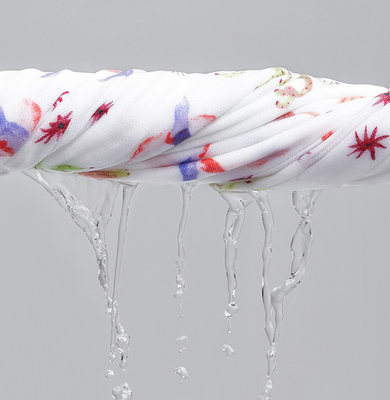 Όμορφο πράσινο Floral κάλυμμα Swaddle μπαμπού βαμβακιού υφάσματος 190gsm γάζας