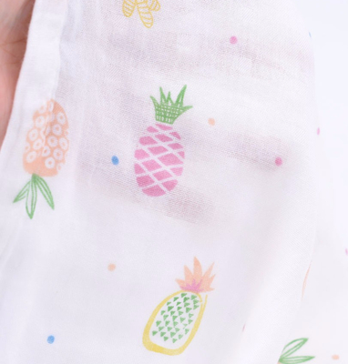100% crinkle βαμβακιού 120GSM διπλό ύφασμα γάζας κανένας πράκτορας Fluoscent