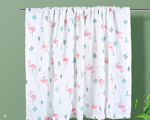 100% crinkle βαμβακιού 120GSM διπλό ύφασμα γάζας κανένας πράκτορας Fluoscent