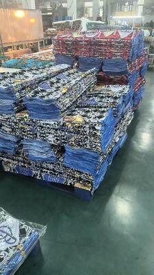 135 GSM Πιεσμένο ύφασμα βαμβακιού με ζωντανά χρώματα και μαλακό φυσικό ύφασμα από γάζα που αναπνέει