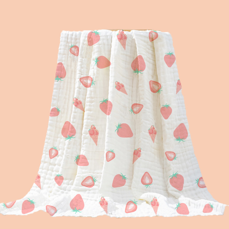 100%Cotton το μωρό Swaddle εκτύπωσης που υφαίνεται την περιστασιακή δεκαετία του '40 ελεύθερου χρόνου γυναικών τρία νηπίων στρώματα καλυμμάτων κάλυψης Crepe το ύφασμα Guze