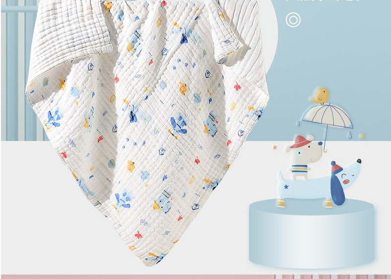 Ζωικό περικάλυμμα Swaddle υφάσματος γάζας βαμβακιού εκτύπωσης οργανικό για νεογέννητο βιώσιμο